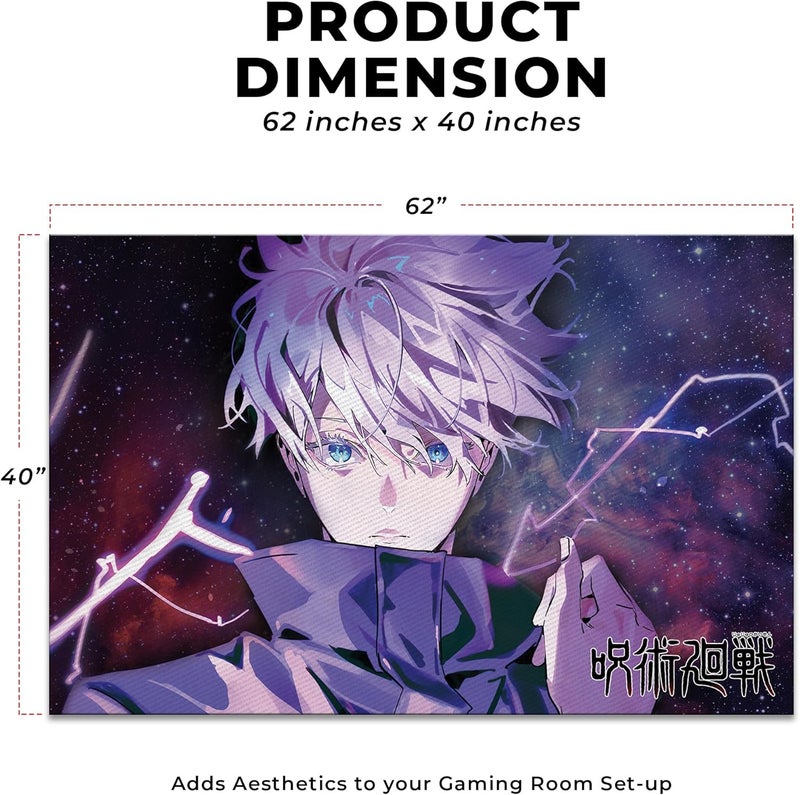 DreamController Goojoo Custom Rugs for Gamer Room (62x40inch)| Playroom Carpets Inspired by Games & Anime Decor for Gamers | Gamer Room Decor for Kids Teen Anti-Slip Gaming Mat1 - Image 2